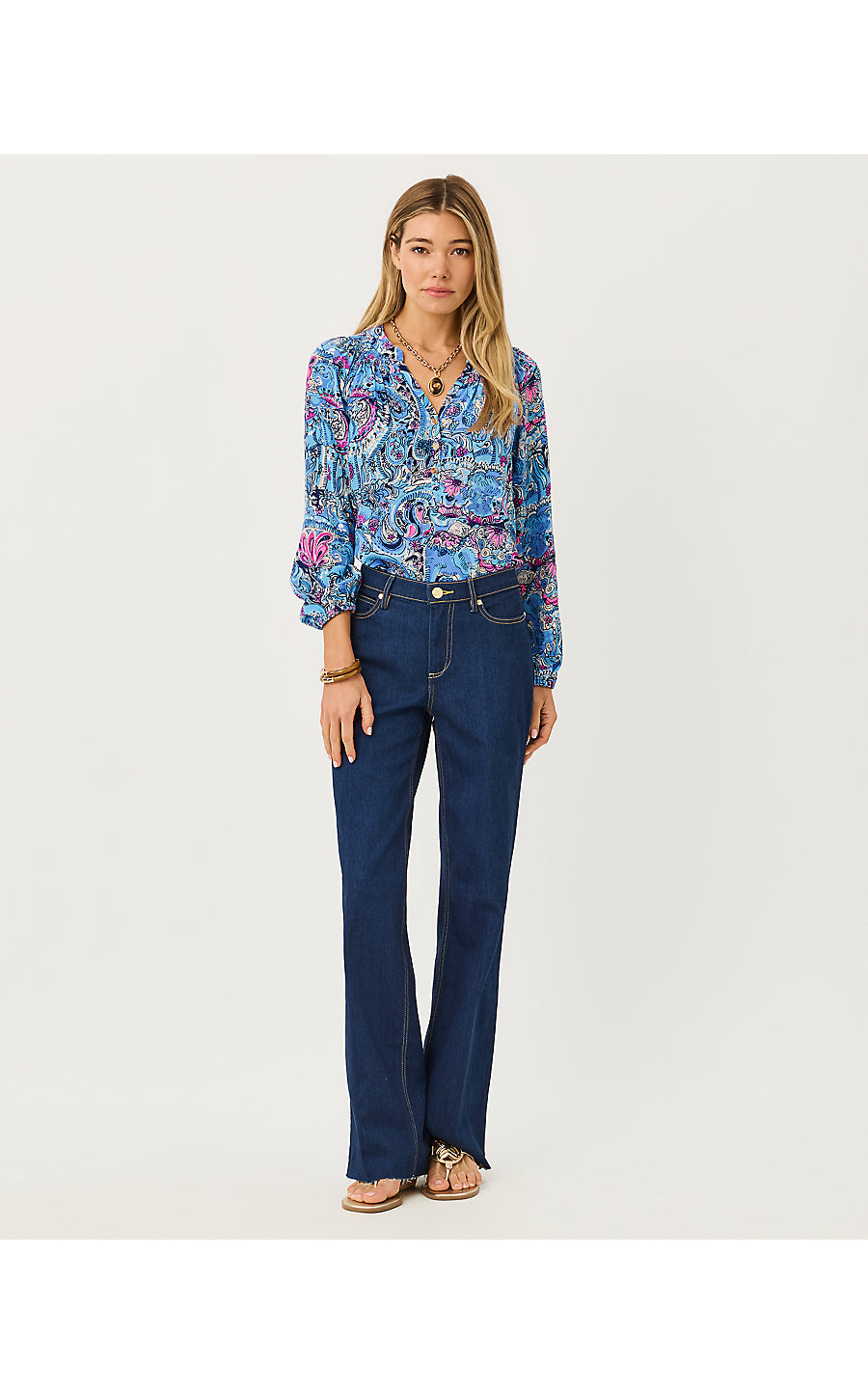 Elsa Top Multi Paisley Parade