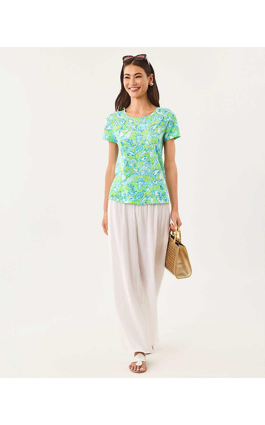 Etta Scoop-Neck Top Day Dream Blue Throw Me A Line