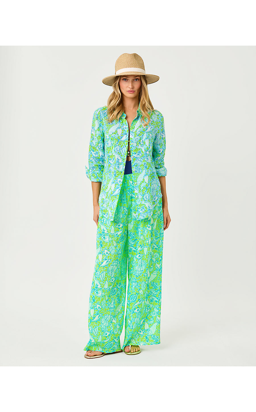 Sea View Button Down Day Dream Blue Throw Me A Line
