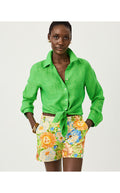Sea View Button Down Ivy Green X Chateau Green