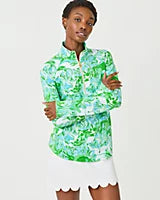 Upf 50+ Skipper Popover Capri Blue Galloping Gals