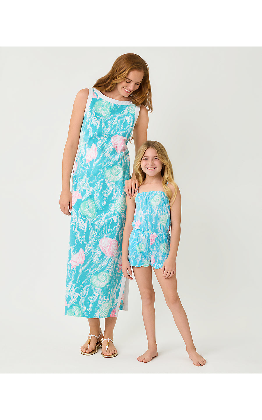 Mini Jace Romper Capri Blue Shelden