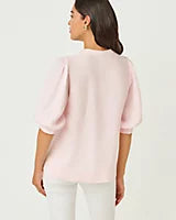 Mialeigh Elbow Sleeve Lin Pink Muse X Resort White