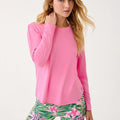 WESTLEY LONG SLEEVE TEE UPF 50+ CONFETTI PINK