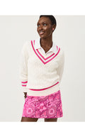 Brockton Sweater Coconut X Pink Aster Tipping