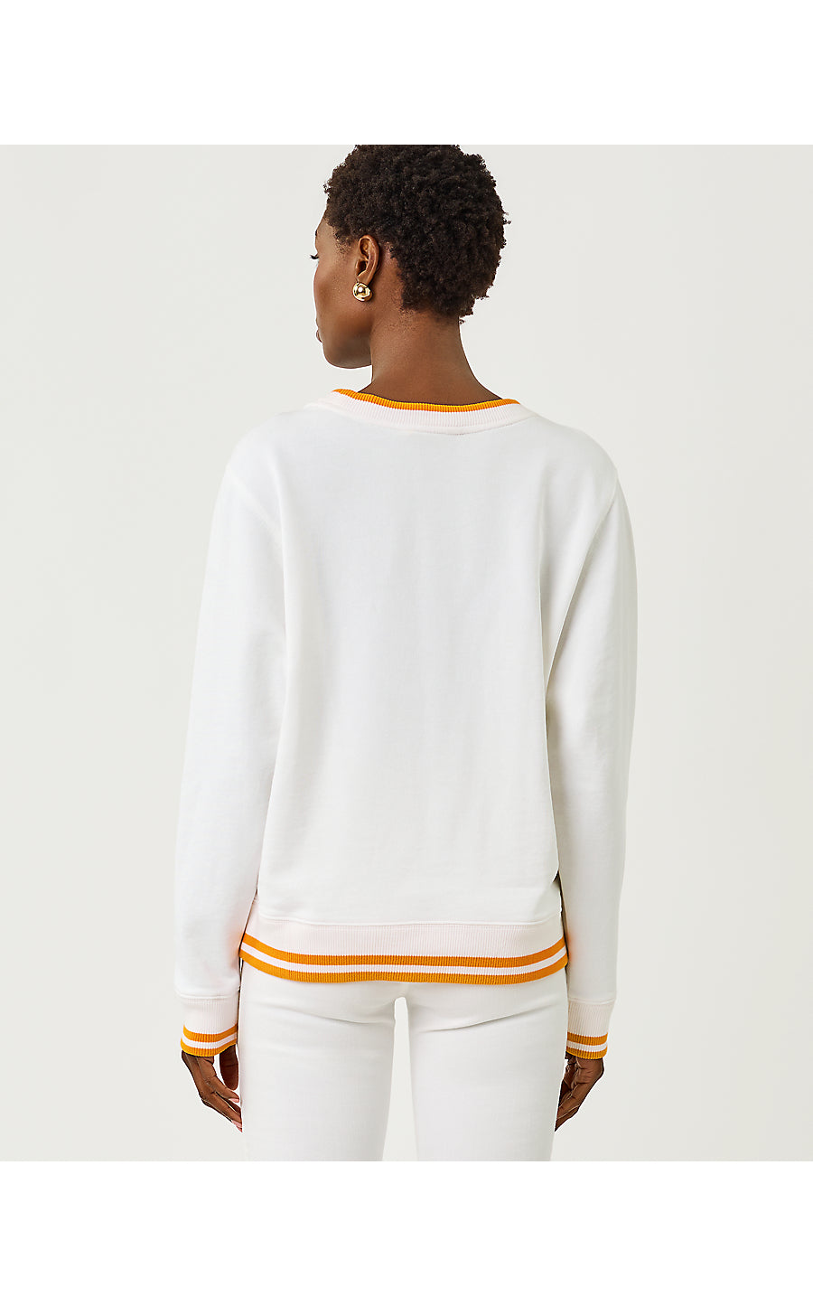 Ballad Long Sleeve Sweatshirt Multi Fresh Squeezed Embroidery