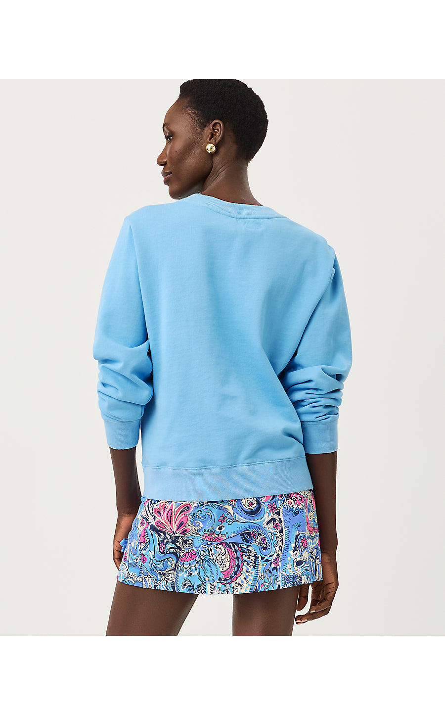 Ballad Long Sleeve Sweatshirt Multi Paisley Parade Embellishment