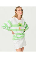 Ballad Long Sleeve Sweatshirt Multi Pineapple Embellishment