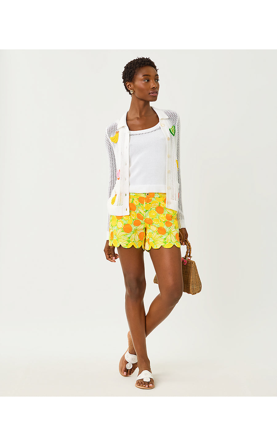 Buttercup Mid-Rise Short Island Palm Zesty
