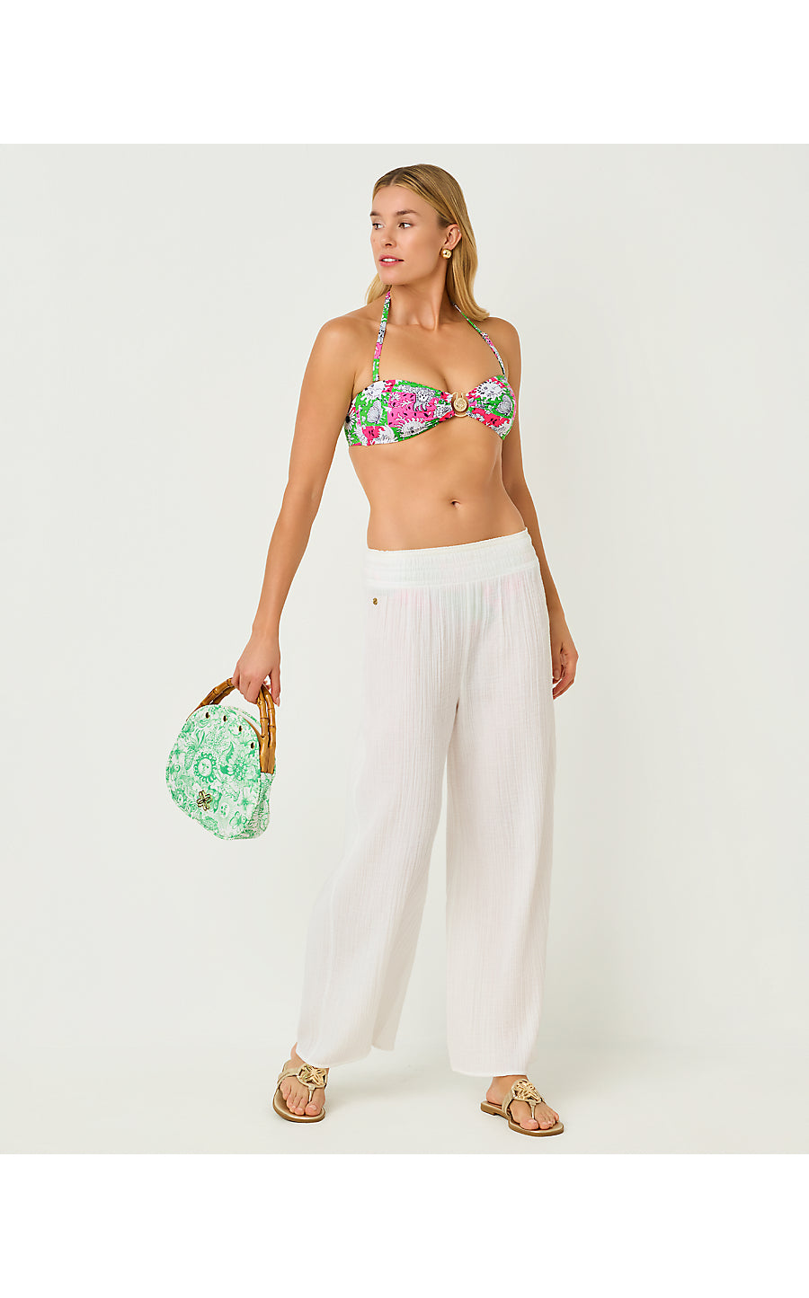 Enzo Cover-Up Pant Resort White