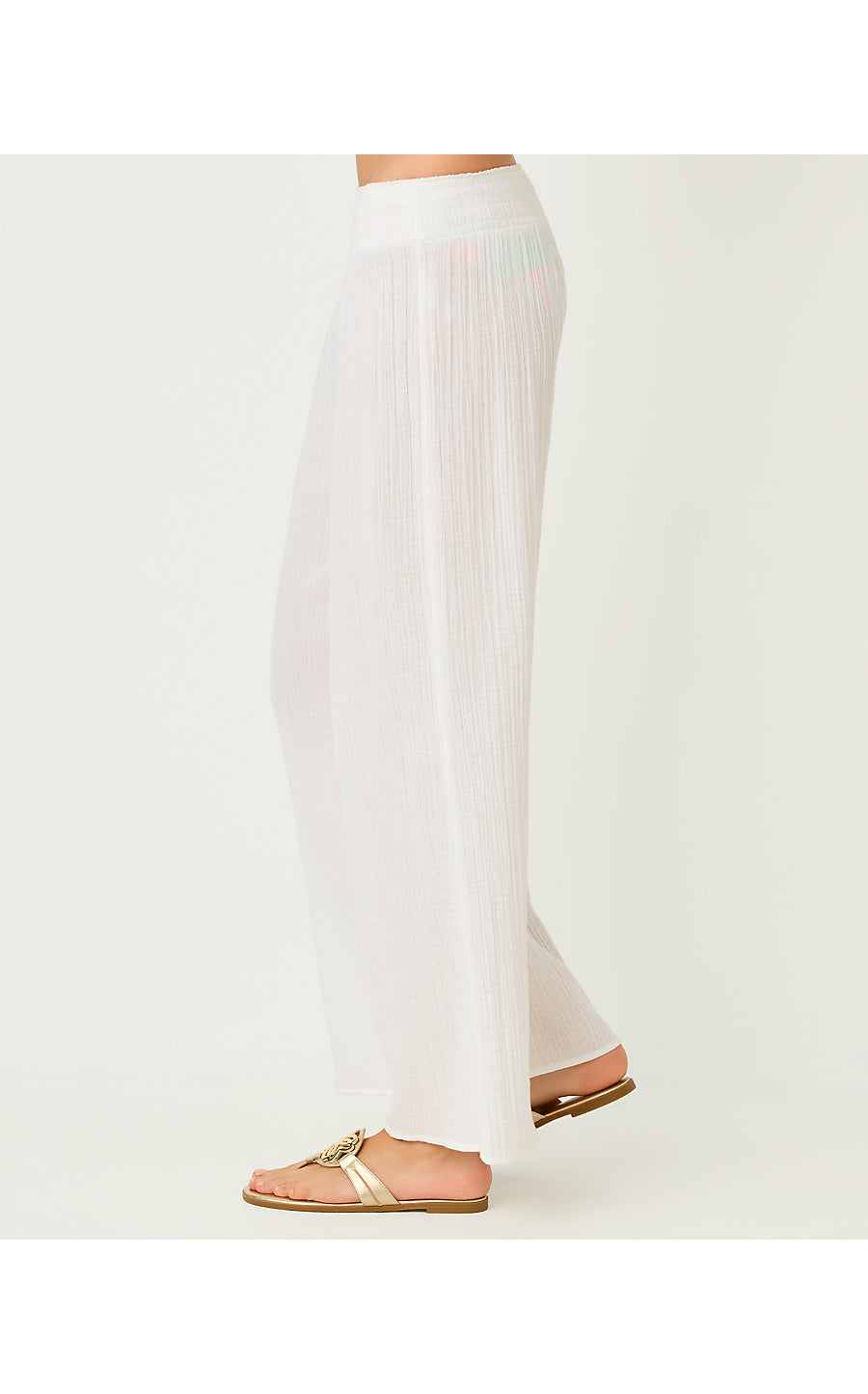 Enzo Cover-Up Pant Resort White