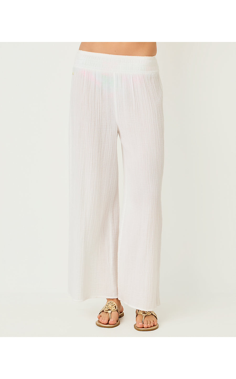 Enzo Cover-Up Pant Resort White