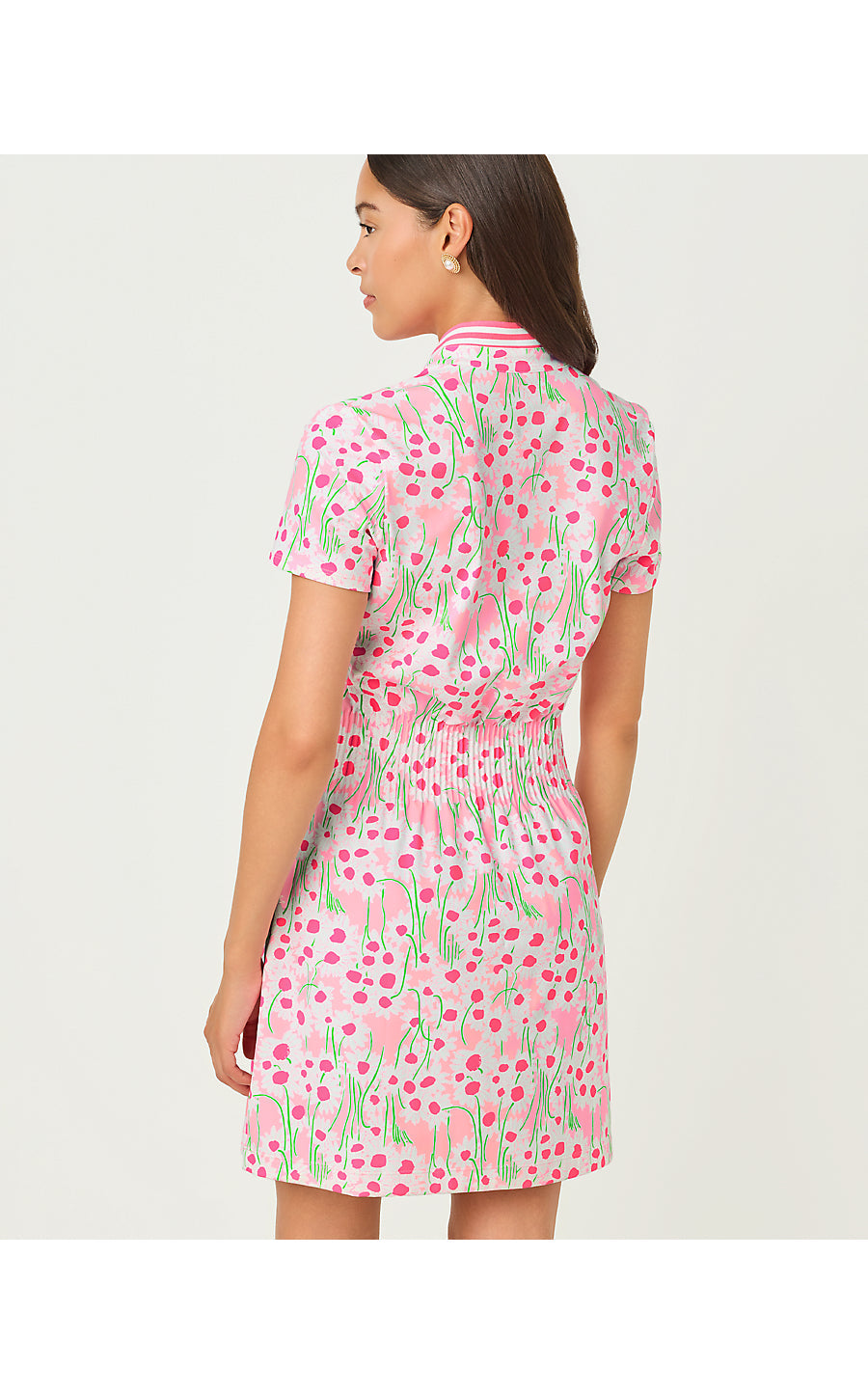 Love Active Dress Upf 50+ Conch Shell Pink Lil Sunny Daisies