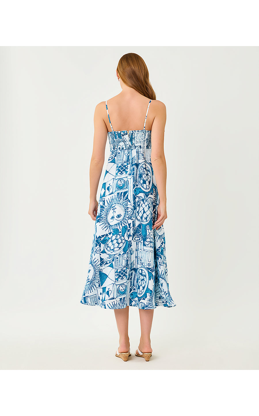 Jorgian Linen Midi Dress Resort White Oversized Harlillyquin