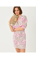Mialeigh Elbow Sleeve Linen Dress Conch Shell Pink Wildness