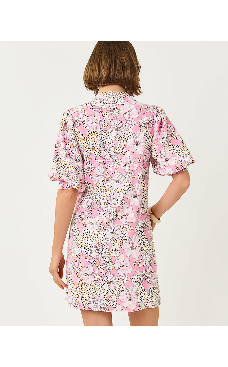 Mialeigh Elbow Sleeve Linen Dress Conch Shell Pink Wildness