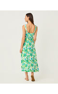Dwyer Midi Dress Resort White Monarch Rose