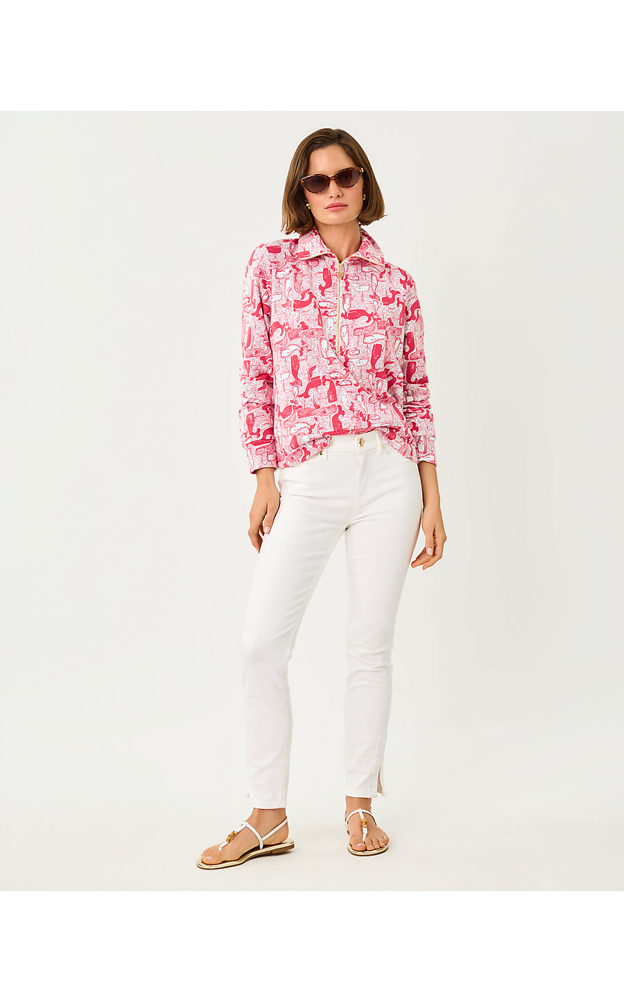 Eleni Pullover Paradise Punch Thar She Blows