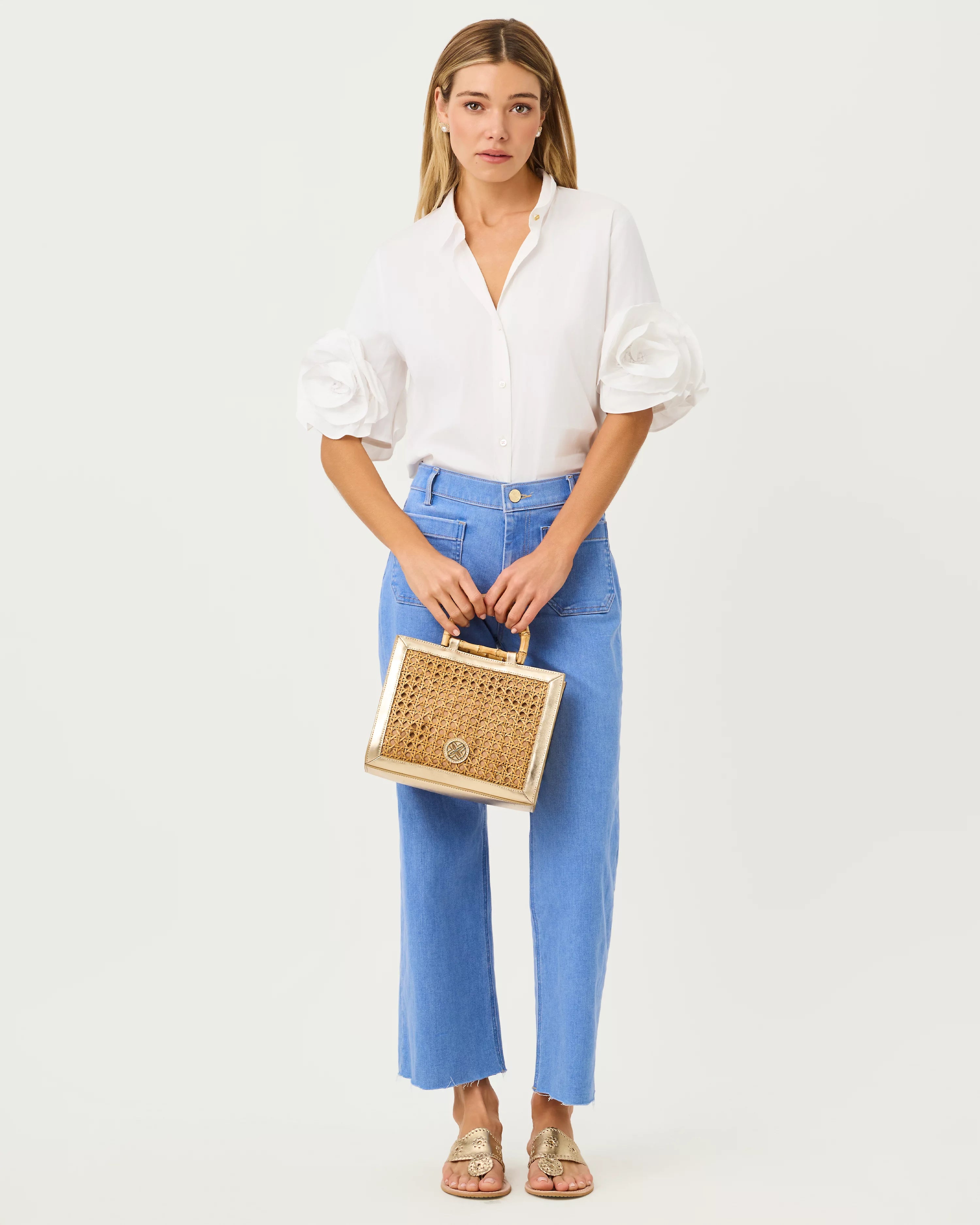 The Flower Lilly Shirt Resort White