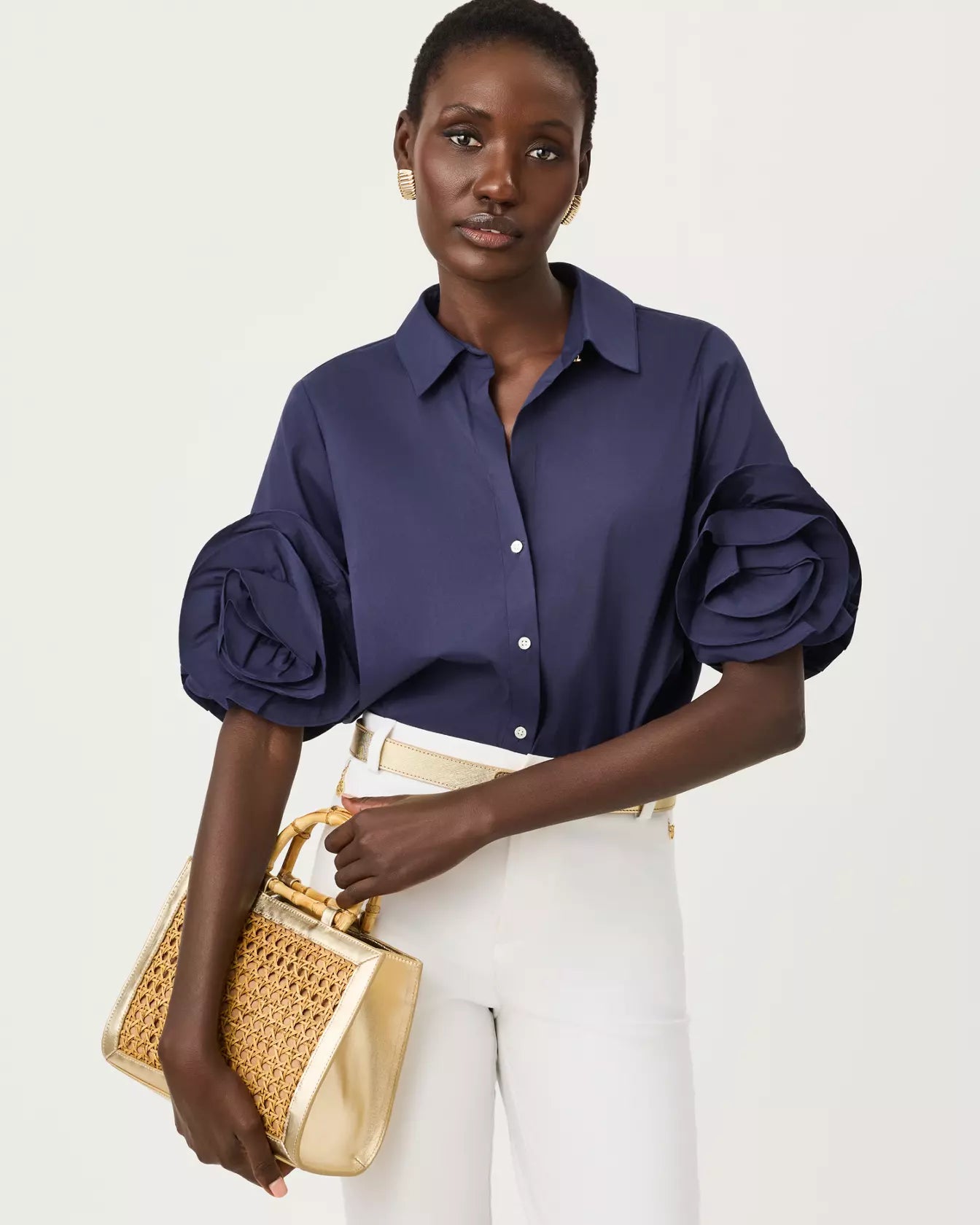 The Flower Lilly Shirt True Navy