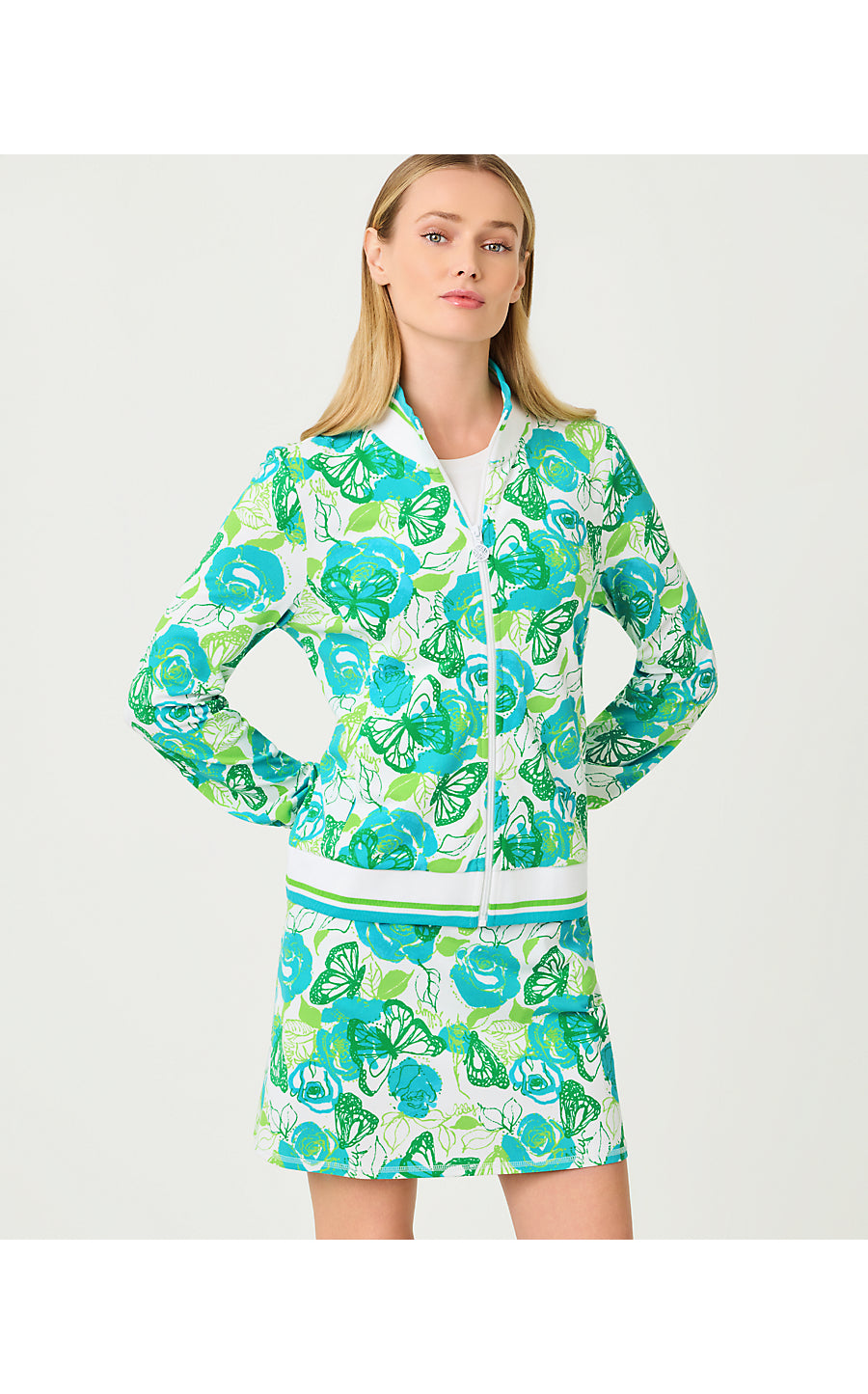 UPF 50+ Regate Jacket Resort White Monarch Rose