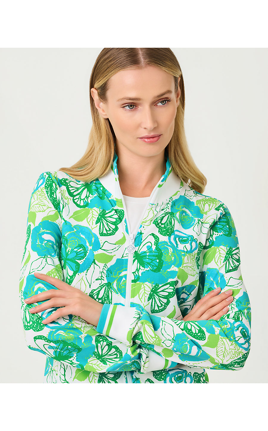 UPF 50+ Regate Jacket Resort White Monarch Rose