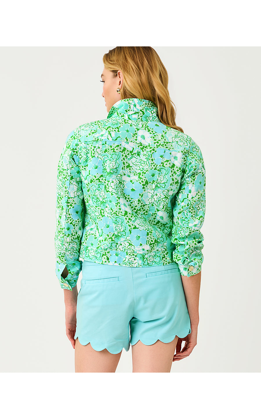 Seaspray Linen Jacket Mint Condition Burst Of Joy
