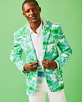 Mens Flagler Blazer Capri Blue Galloping Gals