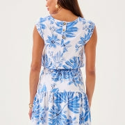 DANVILLE DRESS RESORT WHITE JET SET JUNGLE