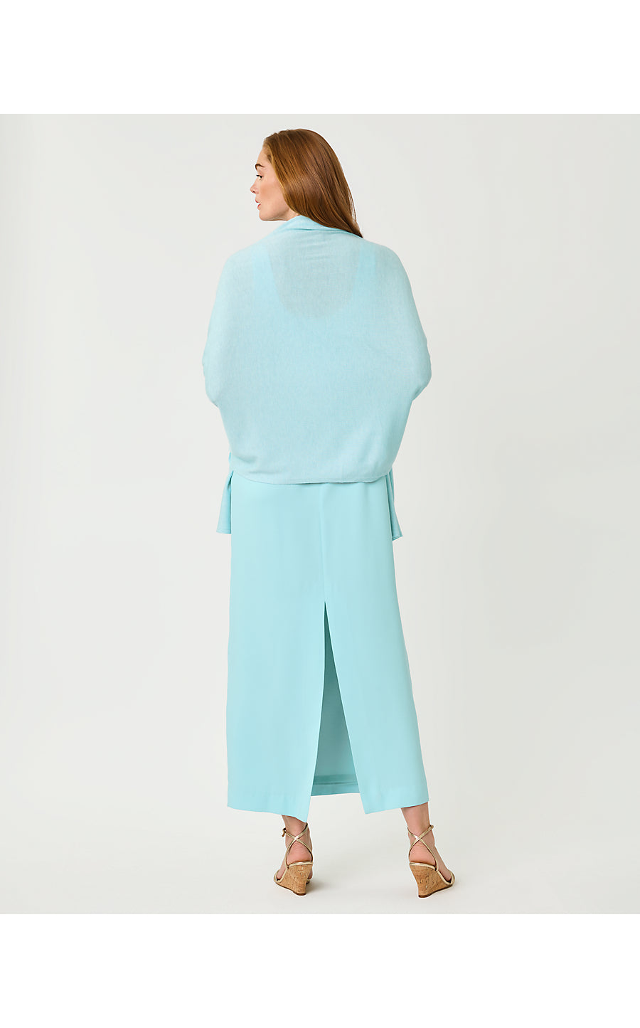 Lanelle Wrap Heathered Day Dream Blue