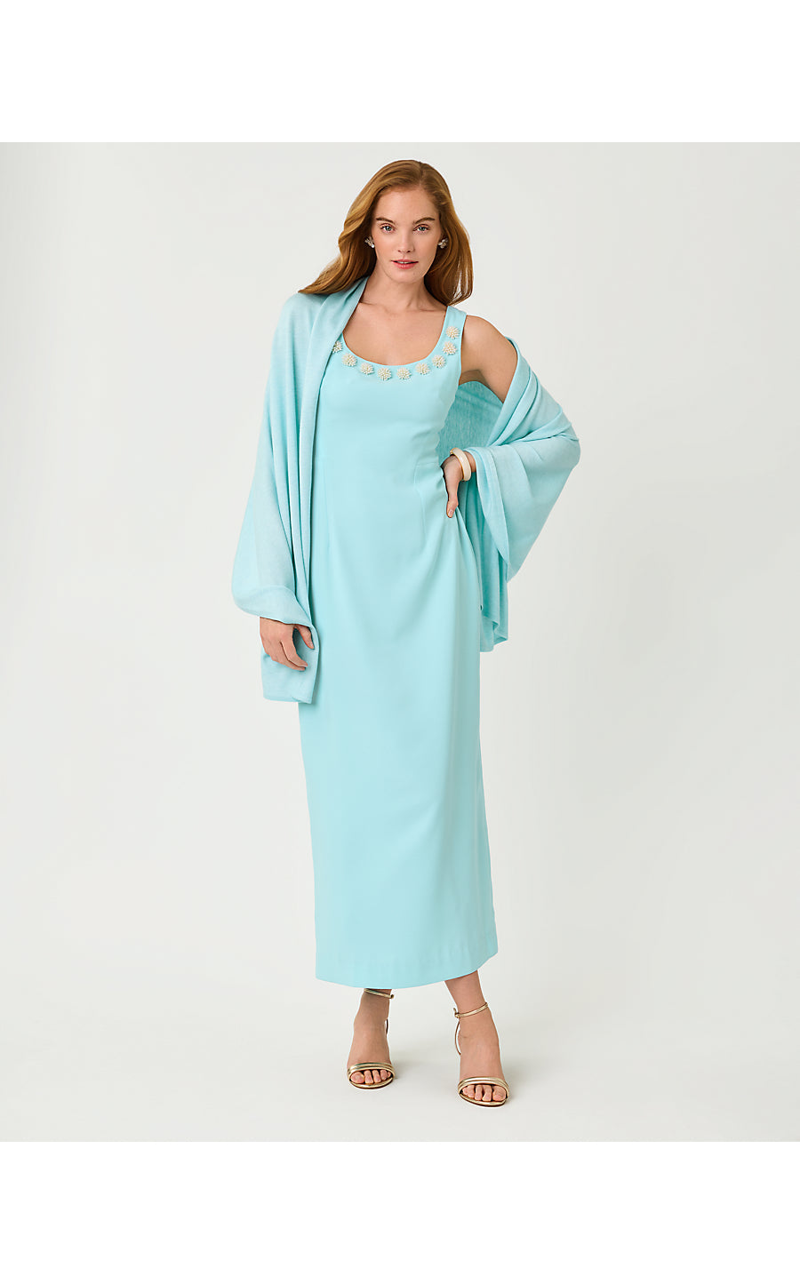Lanelle Wrap Heathered Day Dream Blue