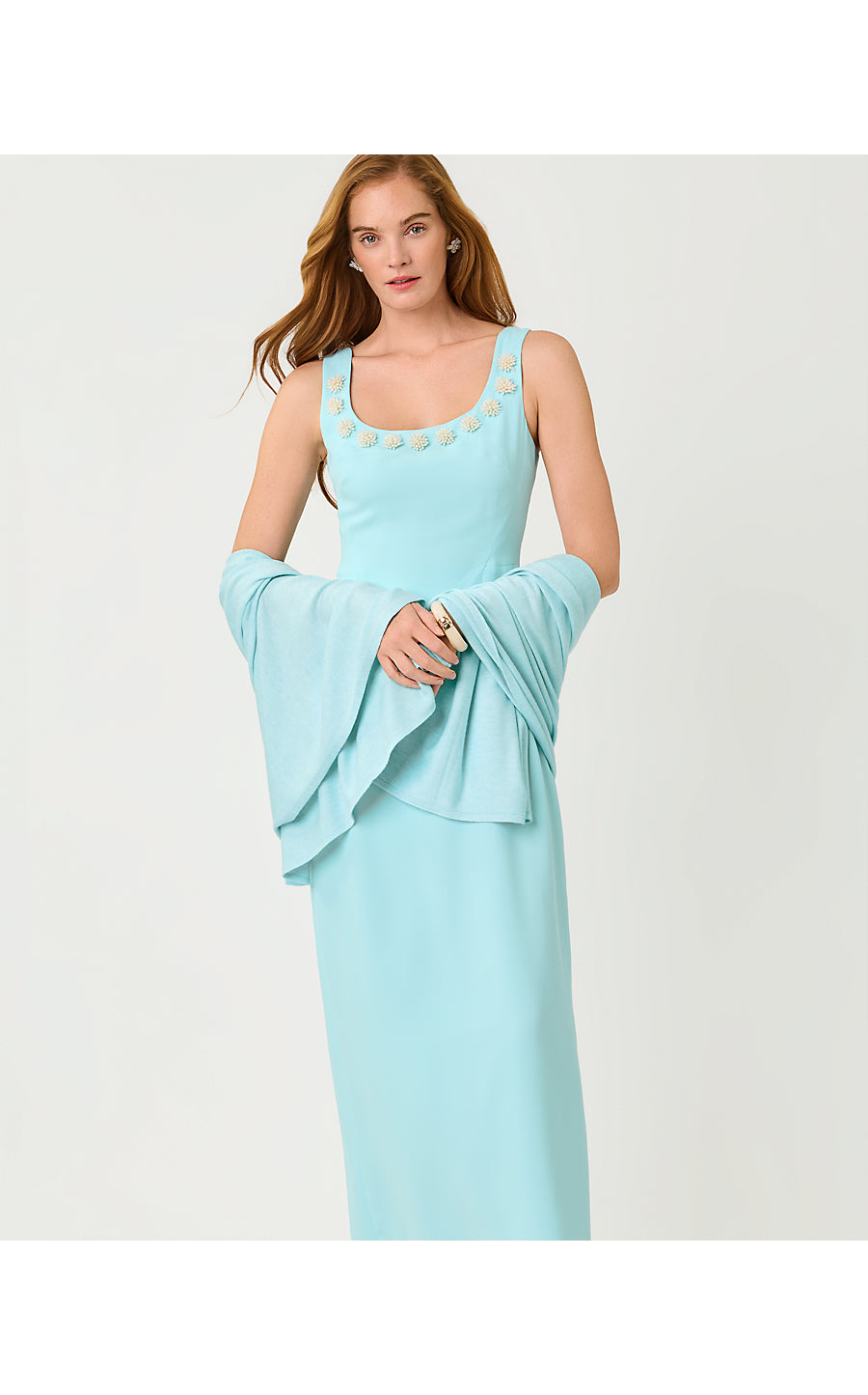 Lanelle Wrap Heathered Day Dream Blue