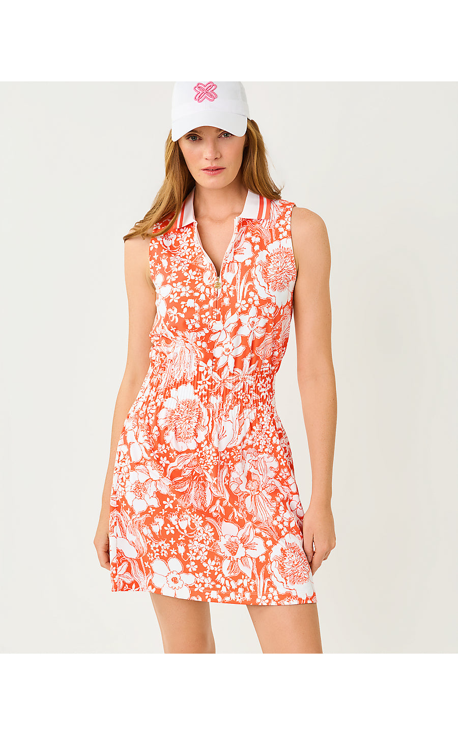Love Active Sleeveless Dress Sunset Orange Budding Romance