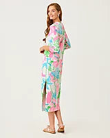 Deena Upf 50+ Dress Resort White Oversized Viney Liney