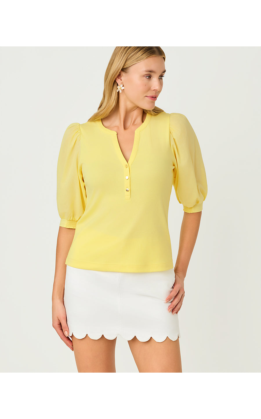 Ronson Knit Top Finch Yellow
