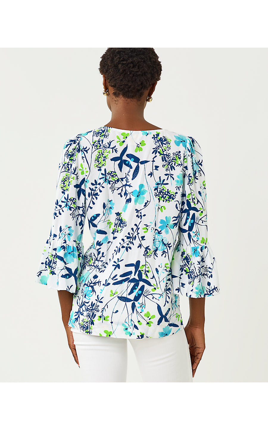 Danika Tunic Resort White Sea Blooms