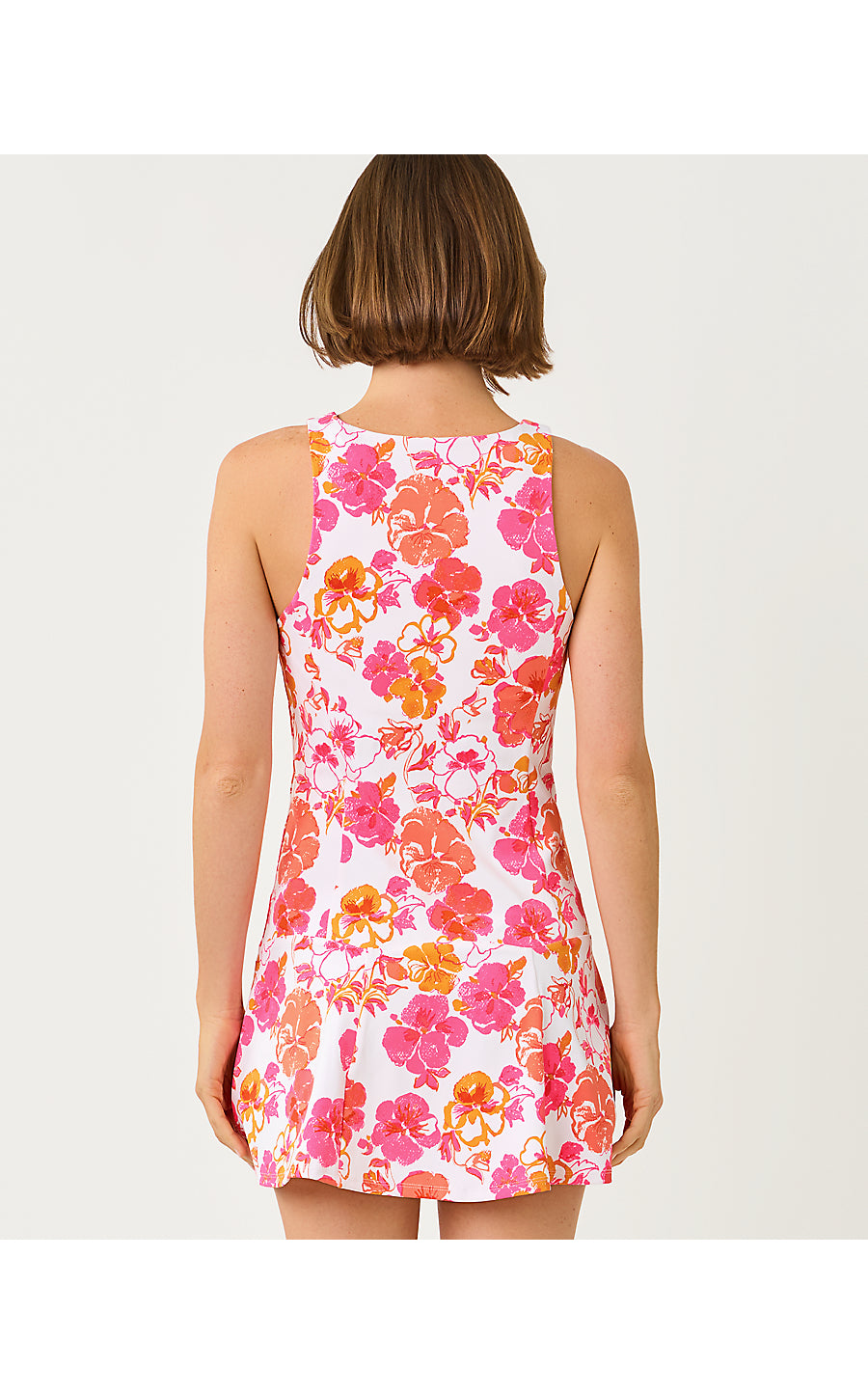 UPF 50+ Westley Active Dress Resort White Pansy Fansy