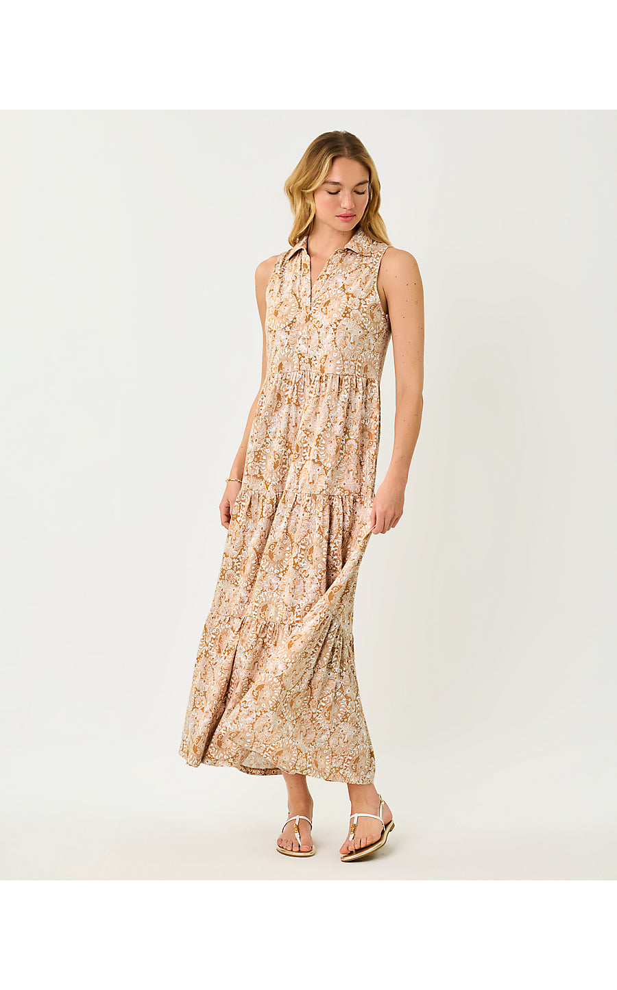 Riegan Maxi Dress Iced Latte Lil Jims Stuff
