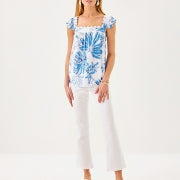 GYAH SLEEVELESS TOP RESORT WHITE JET SET JUNGLE