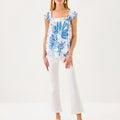 GYAH SLEEVELESS TOP RESORT WHITE JET SET JUNGLE