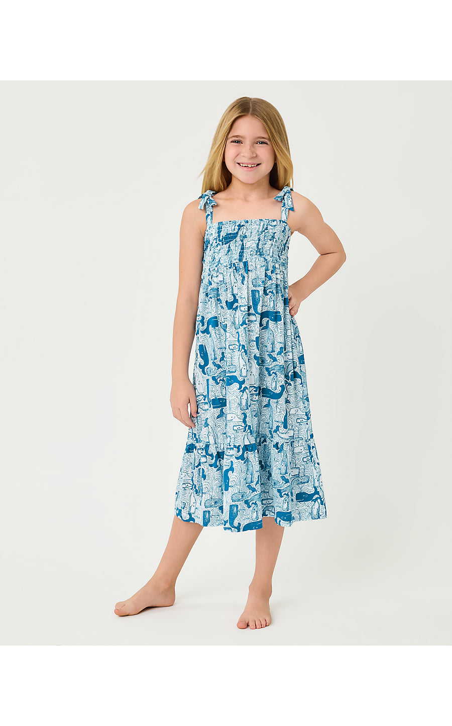 Mini Kailua Maxi Dress Nassau Blue Thar She Blows
