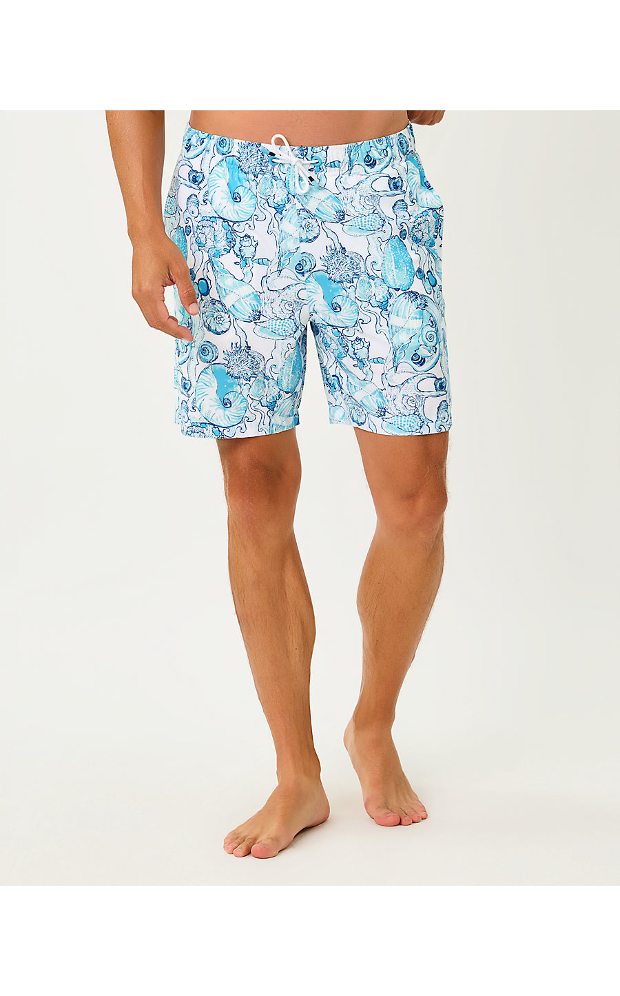 Mens Stuff Del Lago Swim Trunk Resort White Shell Shine