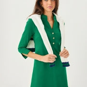 KNIGHTLEY DRESS FIDDLE LEAF GREEN