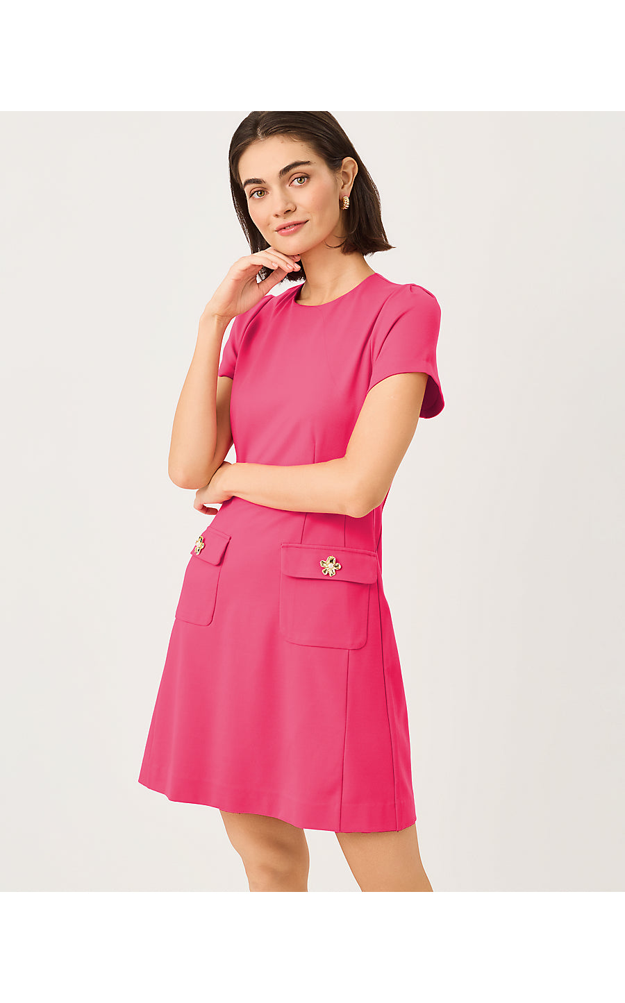 Fallon Dress Pink Aster