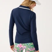 FRIDA HALF ZIP LONG SLEEVE LOW TIDE NAVY