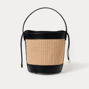 MALIA RAFFIA BUCKET BAG SUNBAKED TAN