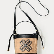 MALIA RAFFIA BUCKET BAG SUNBAKED TAN