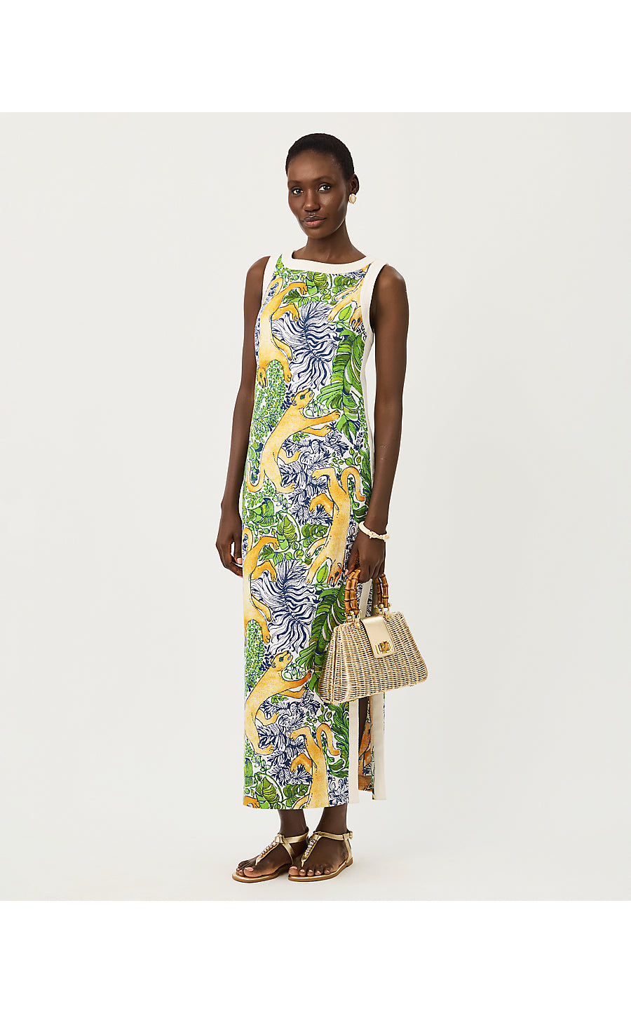 Eleanora Maxi Shift Romper Multi Palm Prowl Engineered