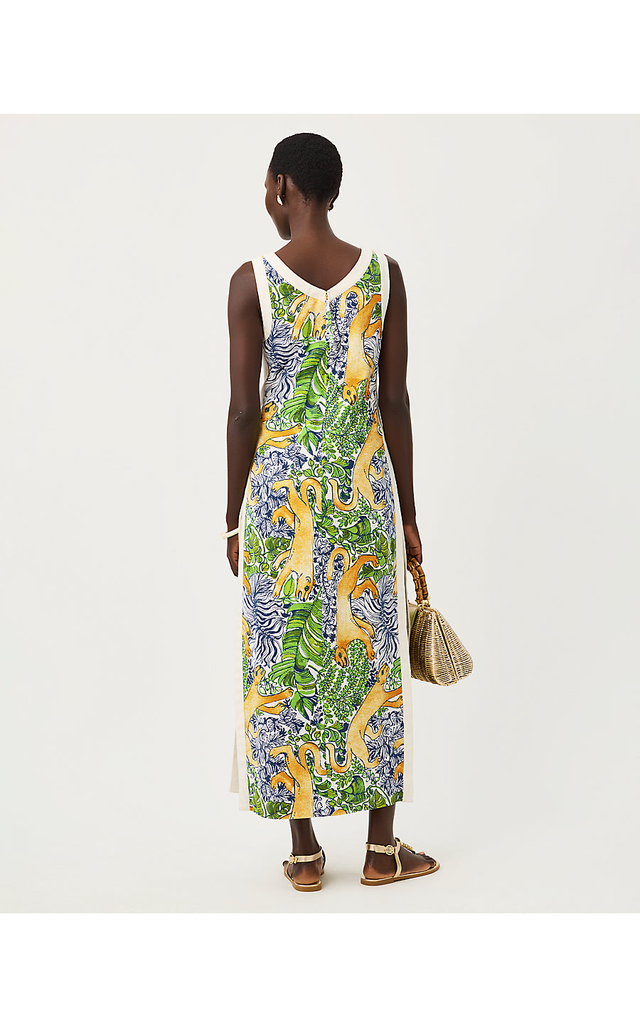 Eleanora Maxi Shift Romper Multi Palm Prowl Engineered