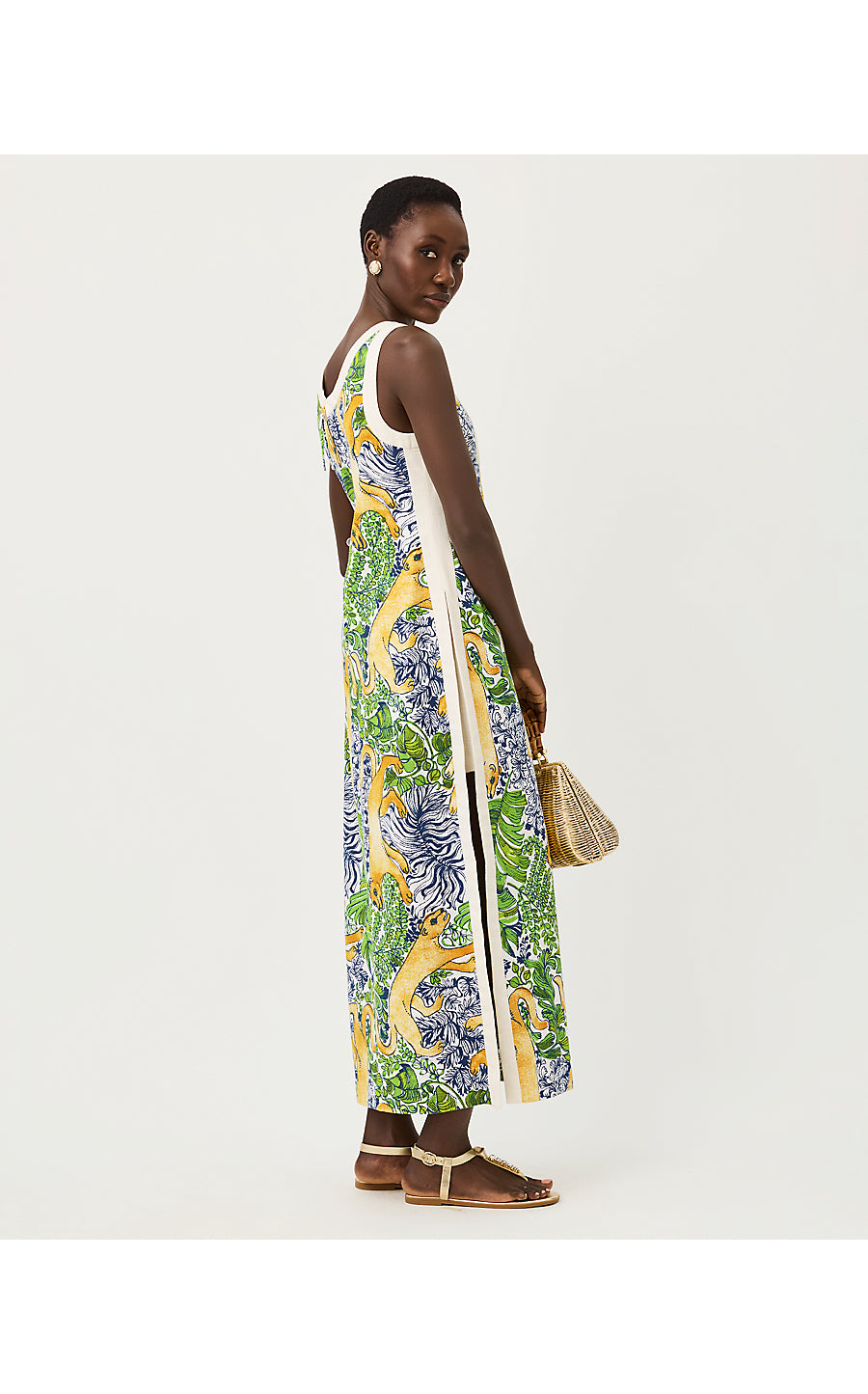 Eleanora Maxi Shift Romper Multi Palm Prowl Engineered
